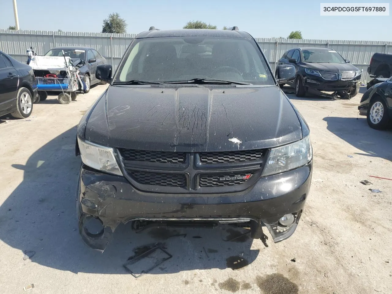 2015 Dodge Journey Crossroad VIN: 3C4PDCGG5FT697880 Lot: 74076724