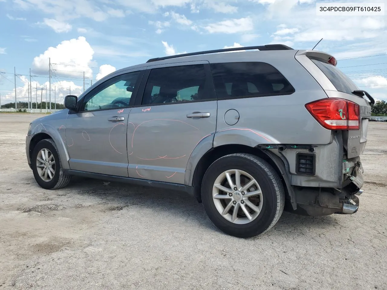 2015 Dodge Journey Sxt VIN: 3C4PDCBG9FT610425 Lot: 74246404