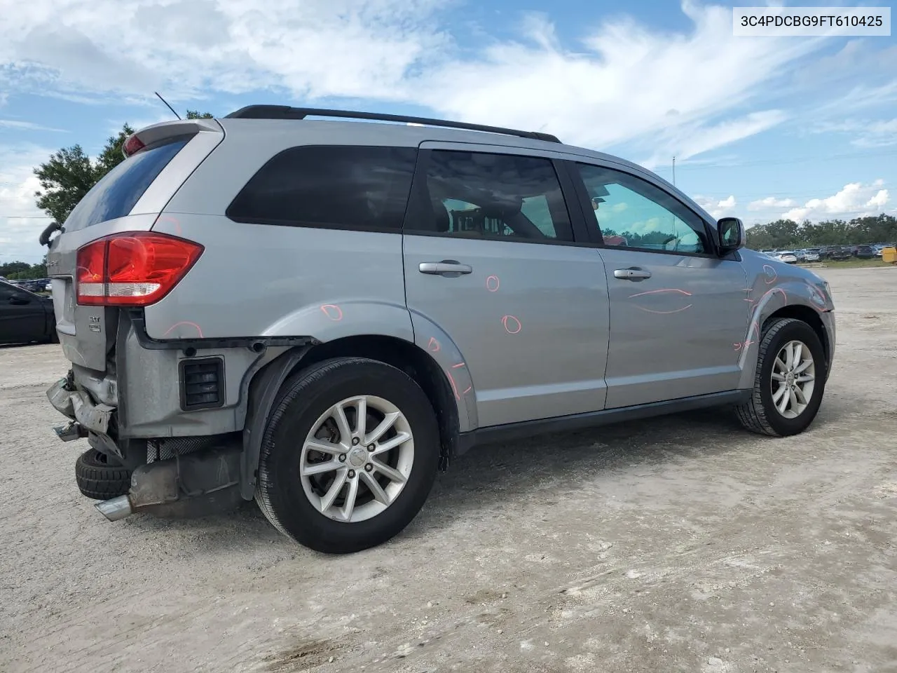 2015 Dodge Journey Sxt VIN: 3C4PDCBG9FT610425 Lot: 74246404