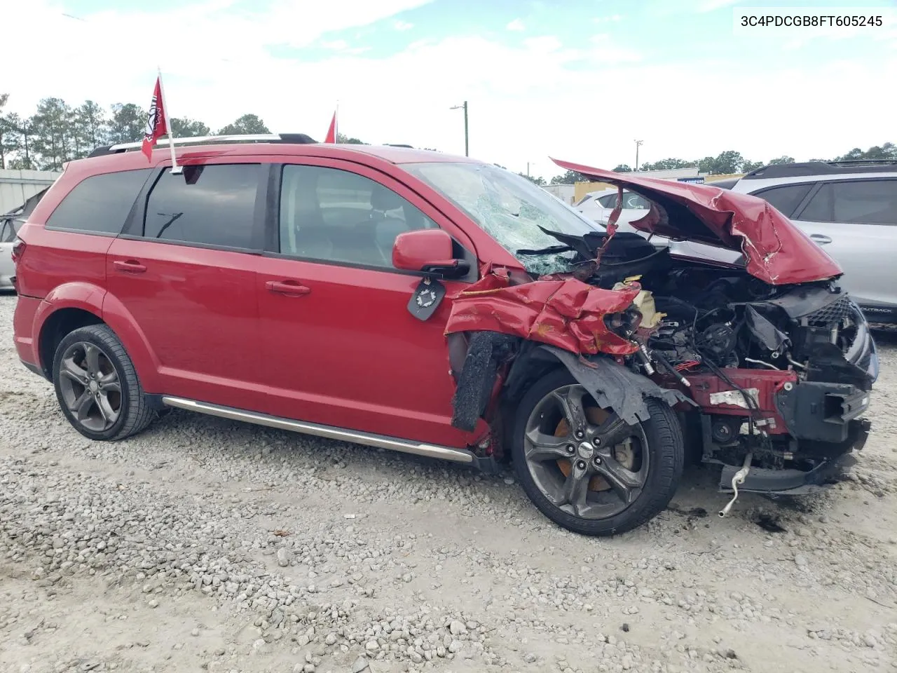 2015 Dodge Journey Crossroad VIN: 3C4PDCGB8FT605245 Lot: 74258194