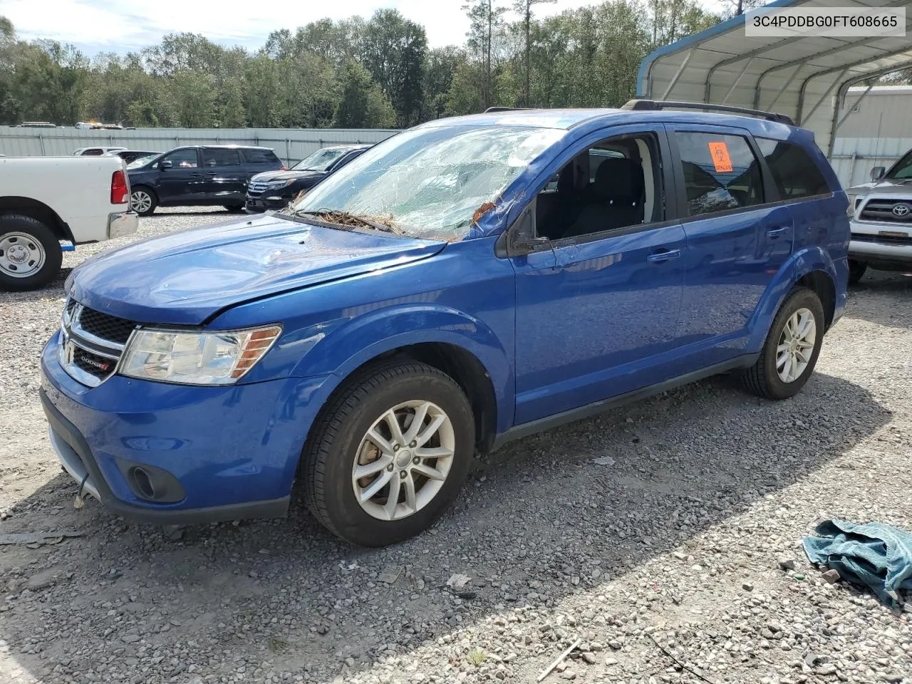 2015 Dodge Journey Sxt VIN: 3C4PDDBG0FT608665 Lot: 74274394