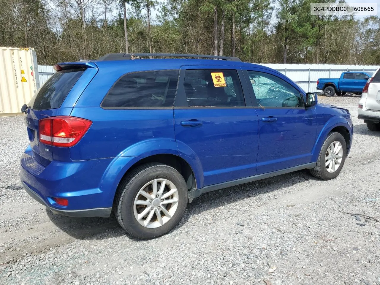 2015 Dodge Journey Sxt VIN: 3C4PDDBG0FT608665 Lot: 74274394