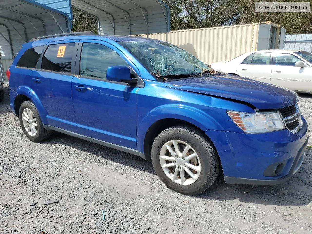 2015 Dodge Journey Sxt VIN: 3C4PDDBG0FT608665 Lot: 74274394