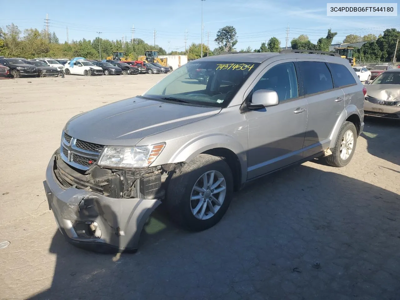 2015 Dodge Journey Sxt VIN: 3C4PDDBG6FT544180 Lot: 74374504