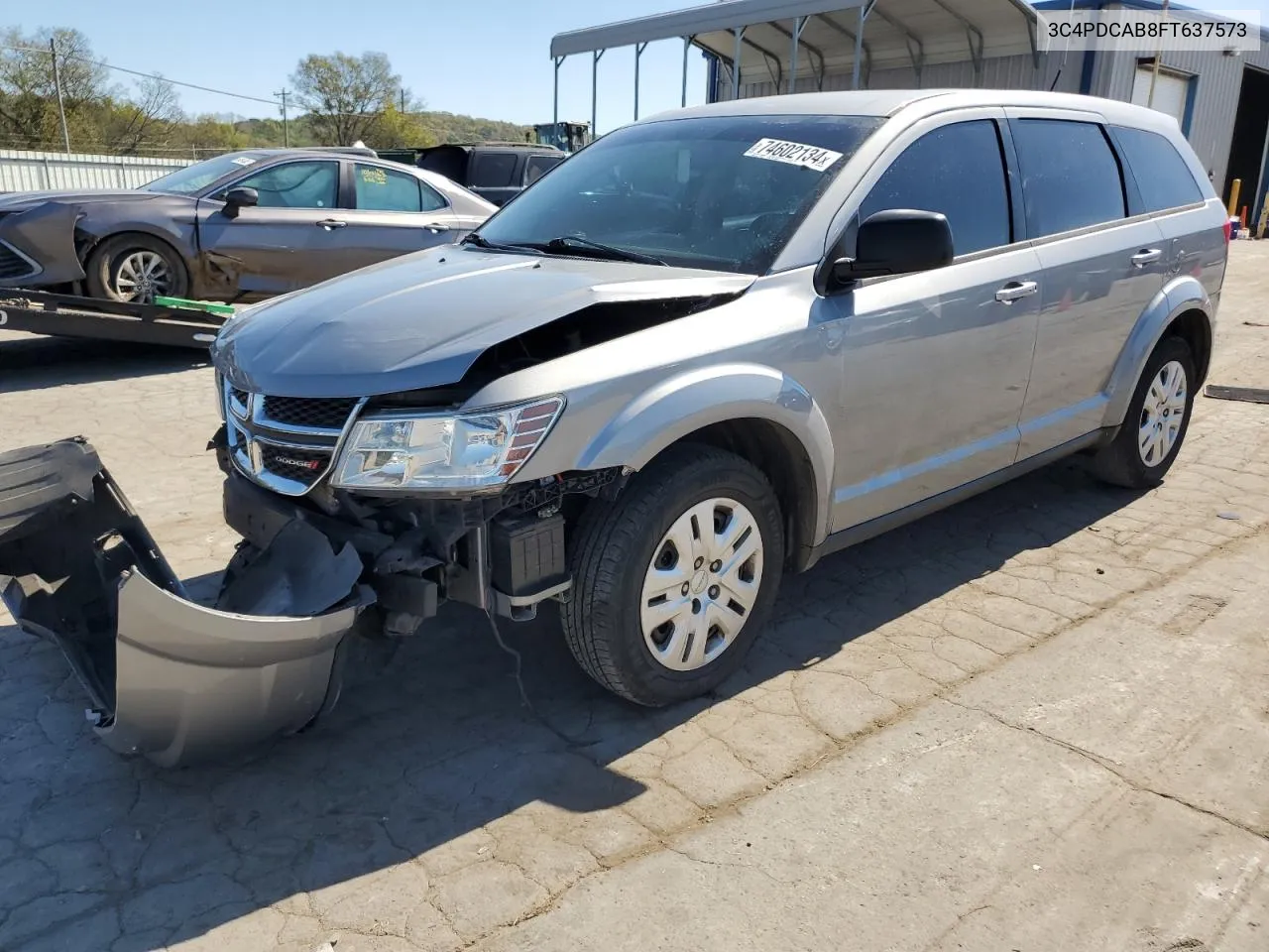 2015 Dodge Journey Se VIN: 3C4PDCAB8FT637573 Lot: 74602134