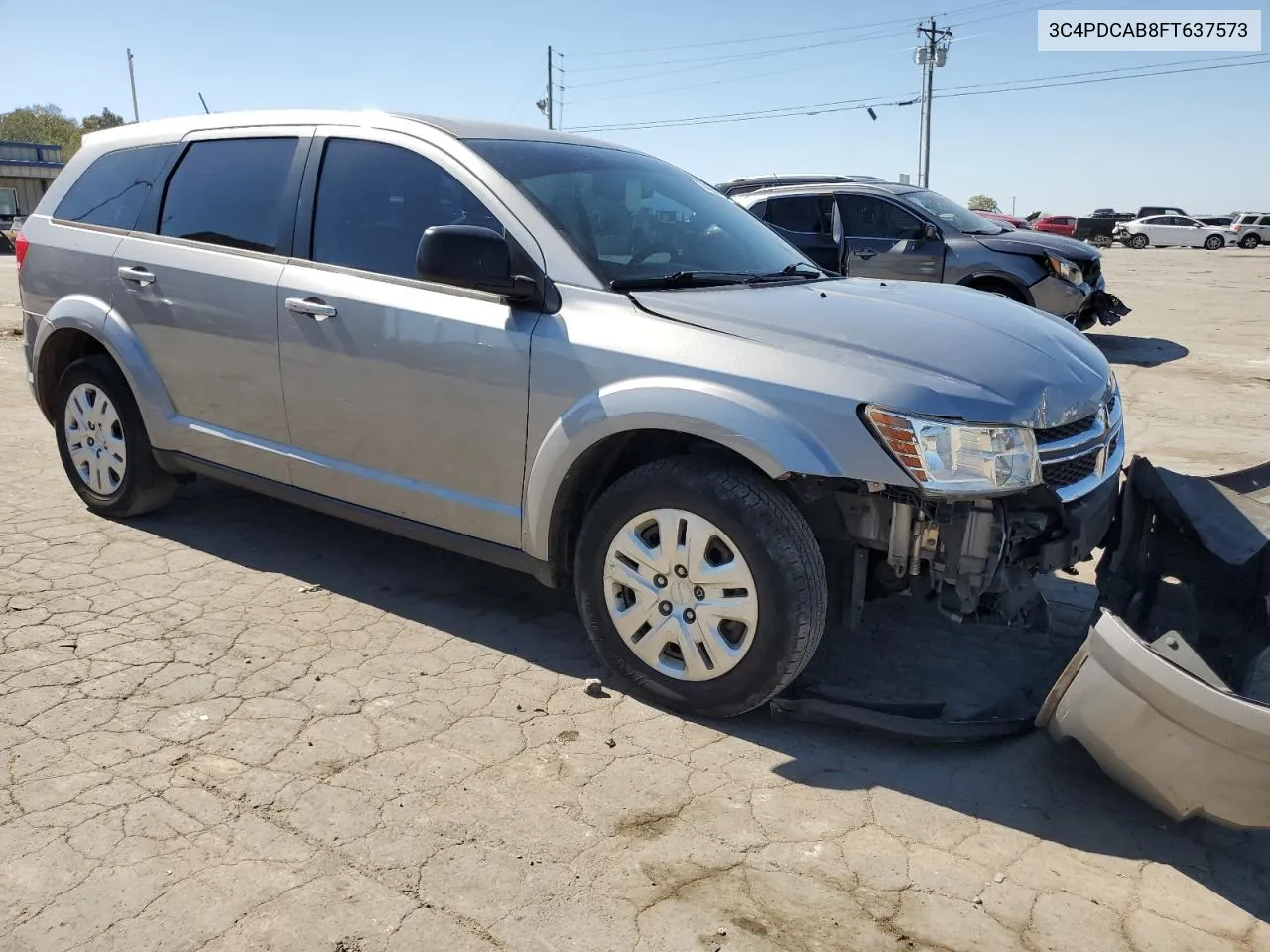 2015 Dodge Journey Se VIN: 3C4PDCAB8FT637573 Lot: 74602134