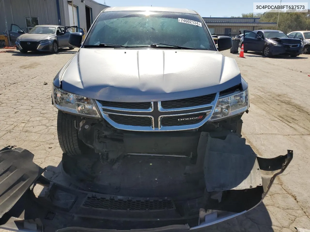 2015 Dodge Journey Se VIN: 3C4PDCAB8FT637573 Lot: 74602134