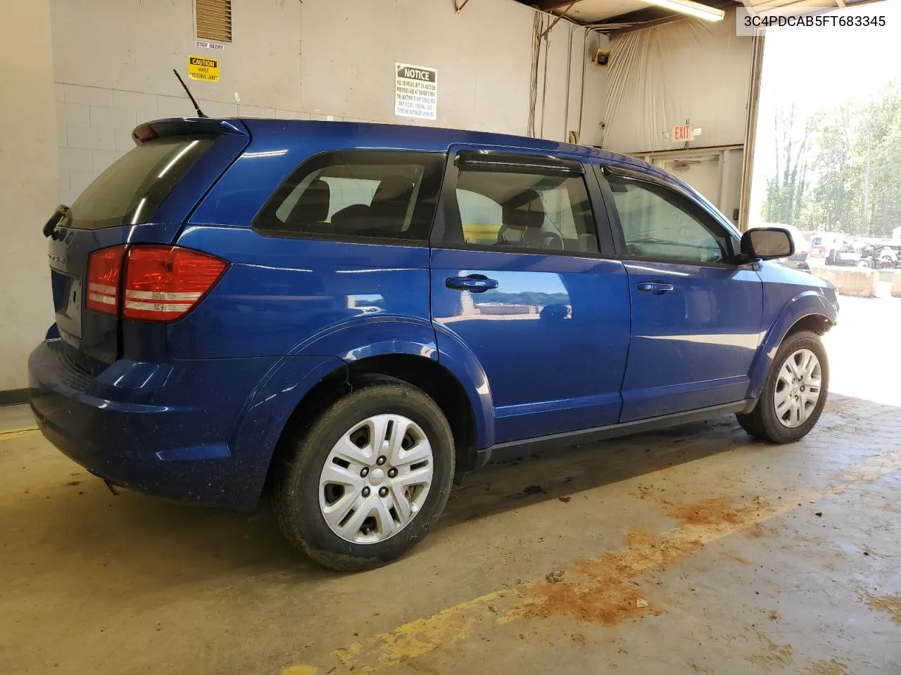 2015 Dodge Journey Se VIN: 3C4PDCAB5FT683345 Lot: 74727384