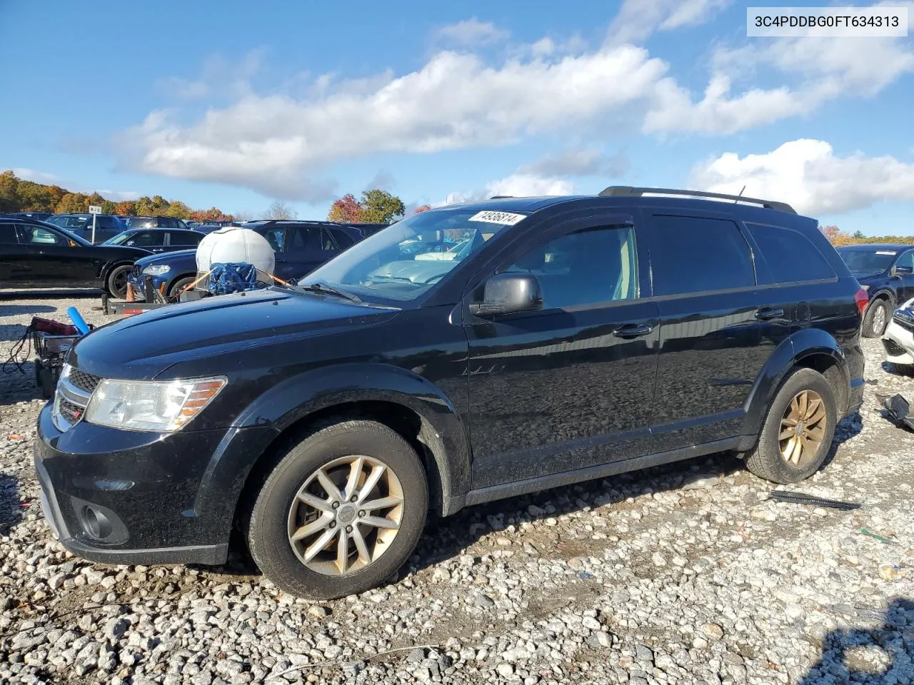 2015 Dodge Journey Sxt VIN: 3C4PDDBG0FT634313 Lot: 74936814