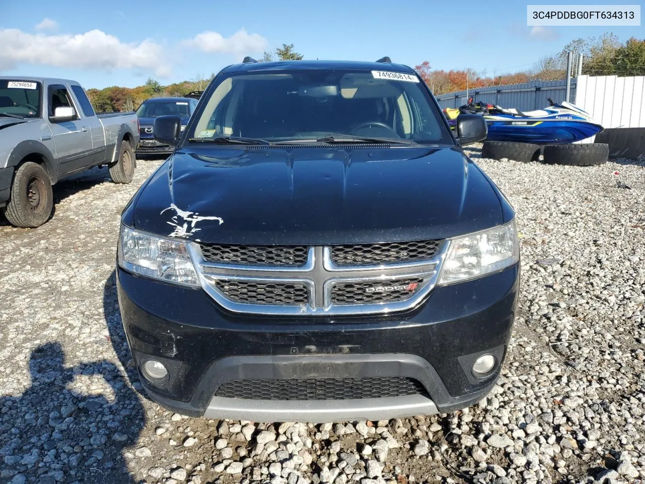 2015 Dodge Journey Sxt VIN: 3C4PDDBG0FT634313 Lot: 74936814