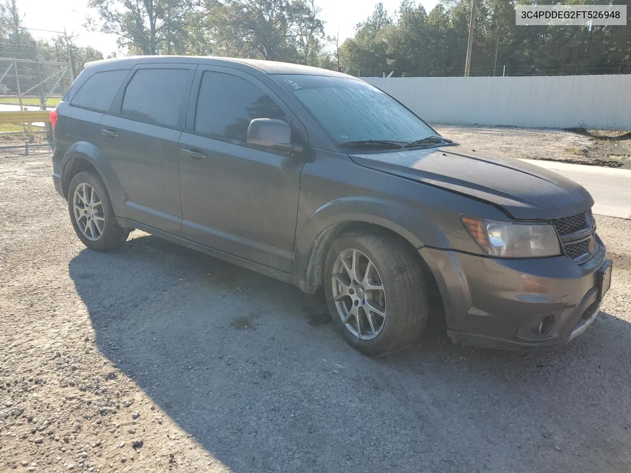 2015 Dodge Journey R/T VIN: 3C4PDDEG2FT526948 Lot: 74955784