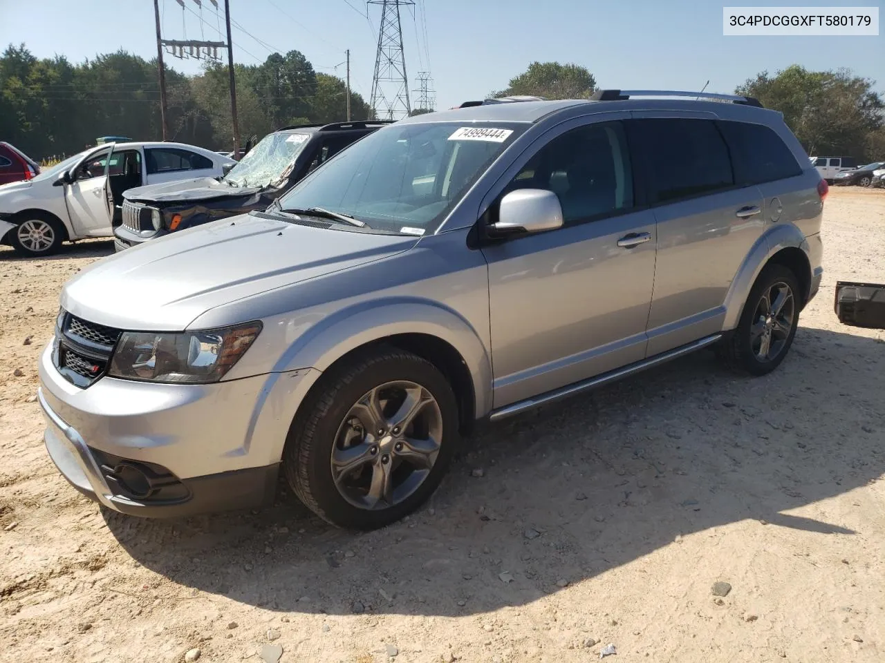 2015 Dodge Journey Crossroad VIN: 3C4PDCGGXFT580179 Lot: 74999444