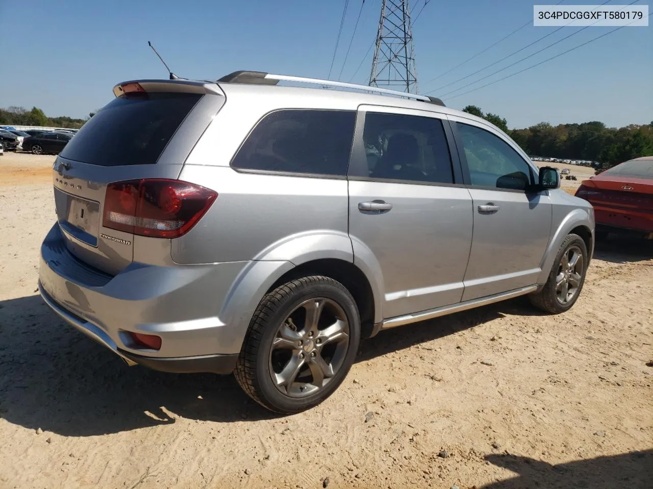 2015 Dodge Journey Crossroad VIN: 3C4PDCGGXFT580179 Lot: 74999444