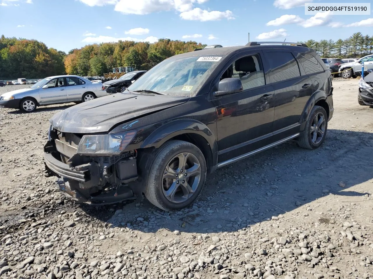 2015 Dodge Journey Crossroad VIN: 3C4PDDGG4FT519190 Lot: 75032364