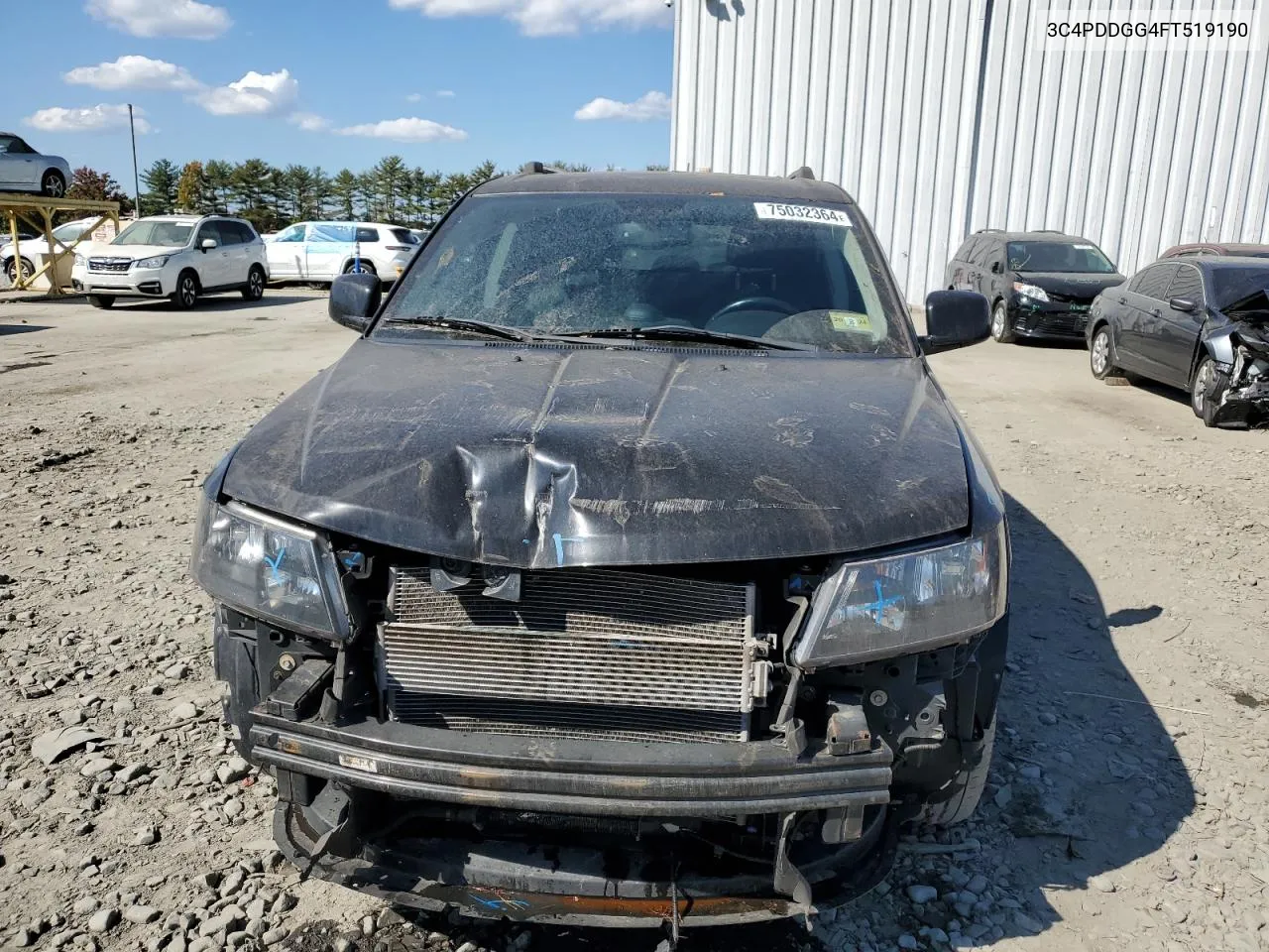 2015 Dodge Journey Crossroad VIN: 3C4PDDGG4FT519190 Lot: 75032364