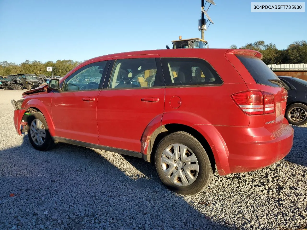 2015 Dodge Journey Se VIN: 3C4PDCAB5FT735900 Lot: 75136014