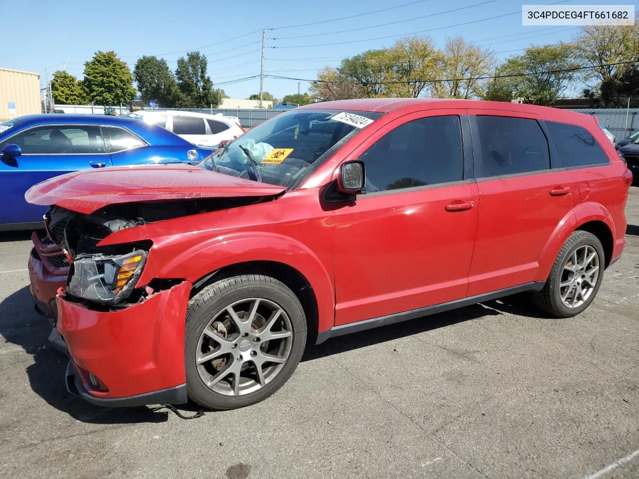 2015 Dodge Journey R/T VIN: 3C4PDCEG4FT661682 Lot: 75194024