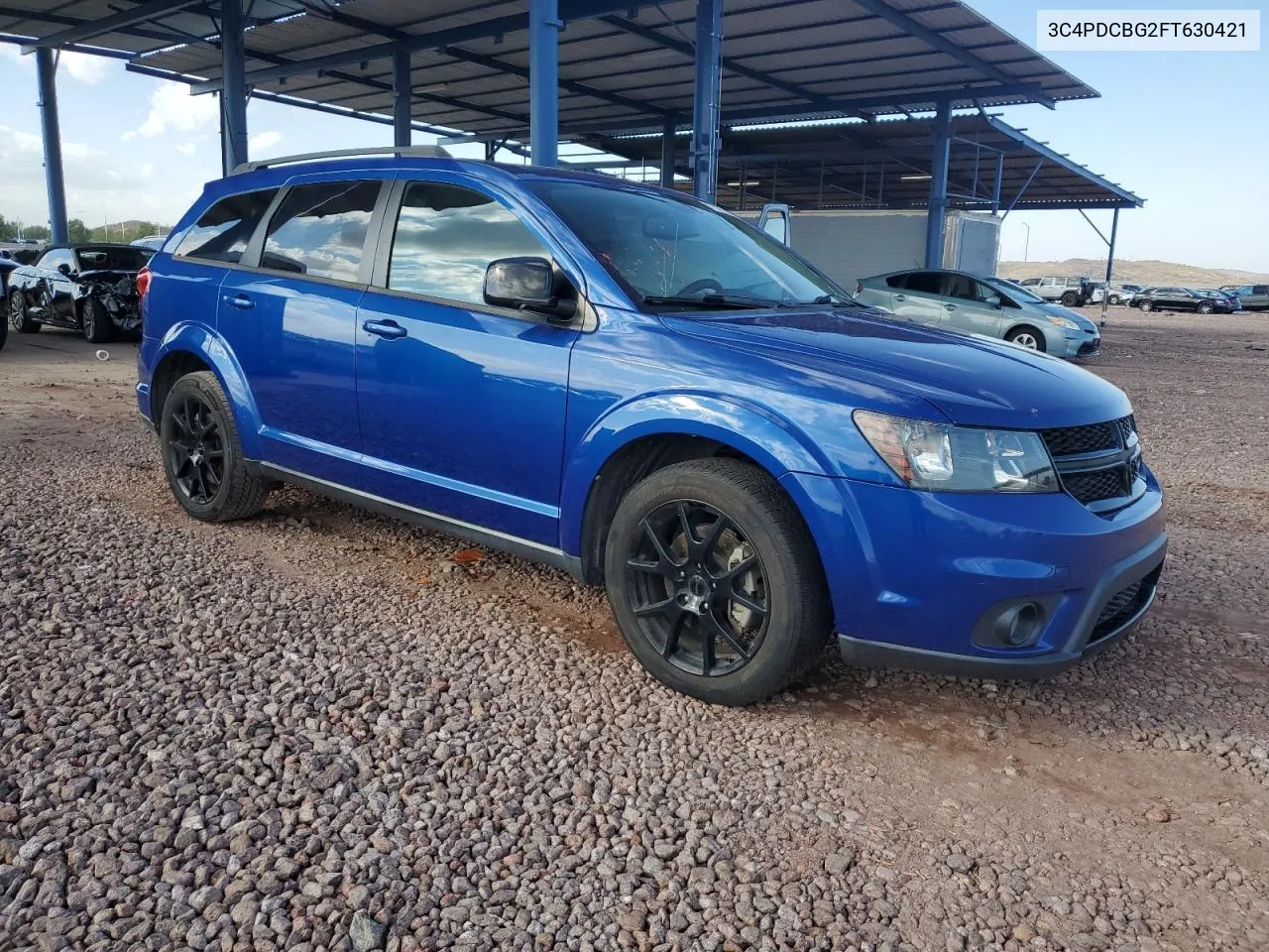 2015 Dodge Journey Sxt VIN: 3C4PDCBG2FT630421 Lot: 75196754