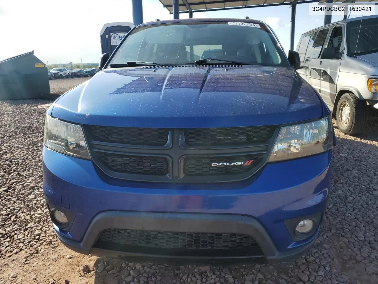 2015 Dodge Journey Sxt VIN: 3C4PDCBG2FT630421 Lot: 75196754