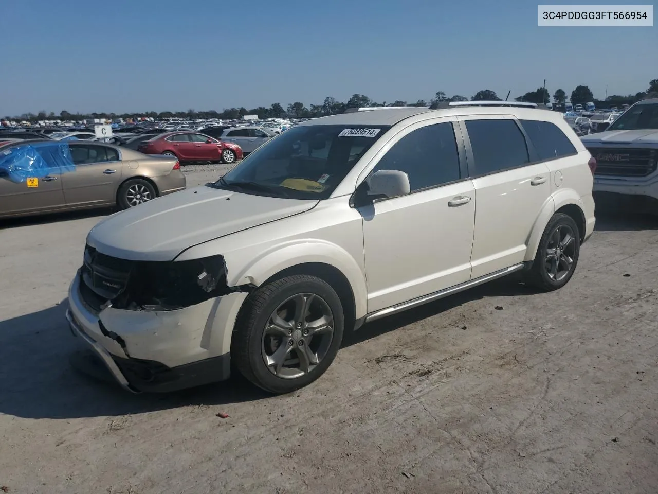 2015 Dodge Journey Crossroad VIN: 3C4PDDGG3FT566954 Lot: 75289514