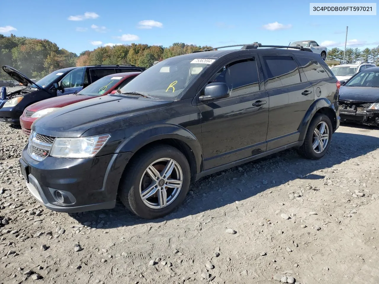 2015 Dodge Journey Sxt VIN: 3C4PDDBG9FT597021 Lot: 75362694