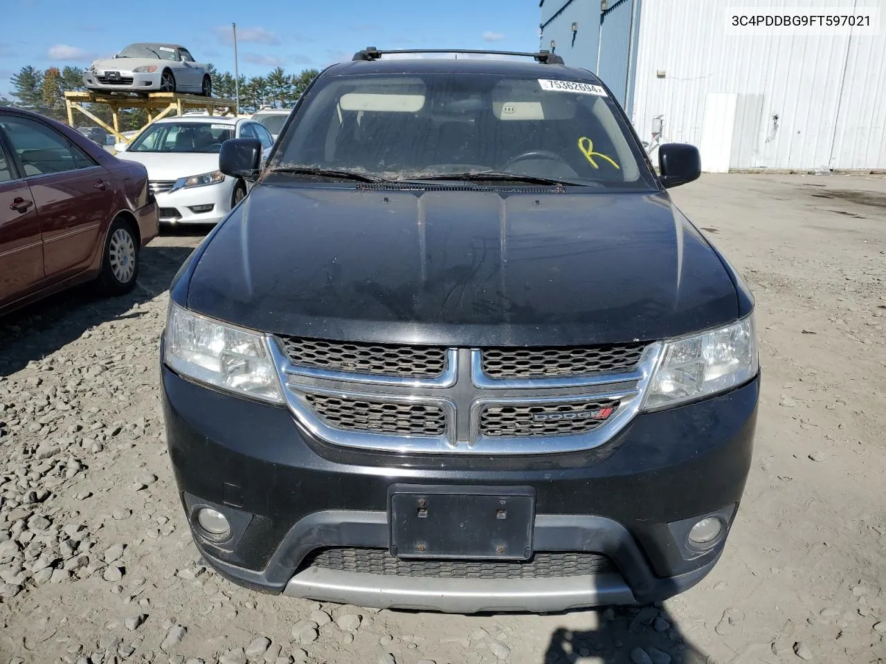 2015 Dodge Journey Sxt VIN: 3C4PDDBG9FT597021 Lot: 75362694