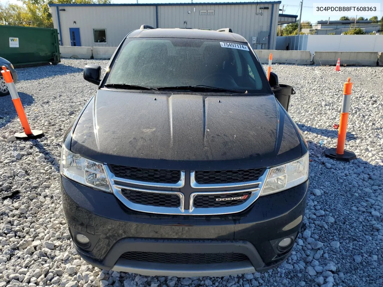 2015 Dodge Journey Sxt VIN: 3C4PDCBB8FT608363 Lot: 75497174