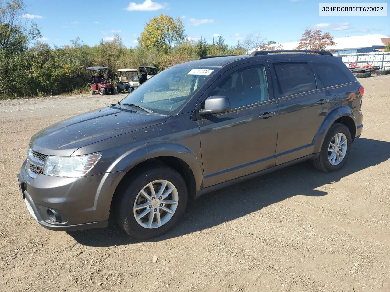 2015 Dodge Journey Sxt VIN: 3C4PDCBB6FT670022 Lot: 75517204