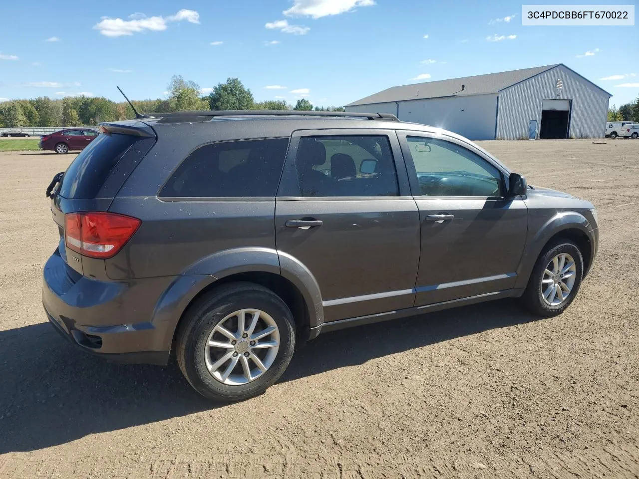 2015 Dodge Journey Sxt VIN: 3C4PDCBB6FT670022 Lot: 75517204