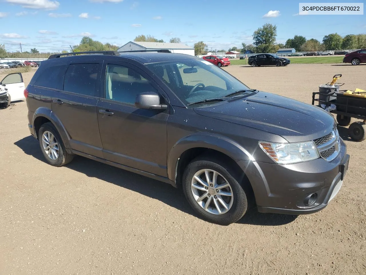 2015 Dodge Journey Sxt VIN: 3C4PDCBB6FT670022 Lot: 75517204