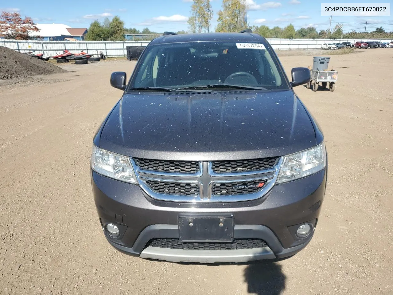 2015 Dodge Journey Sxt VIN: 3C4PDCBB6FT670022 Lot: 75517204