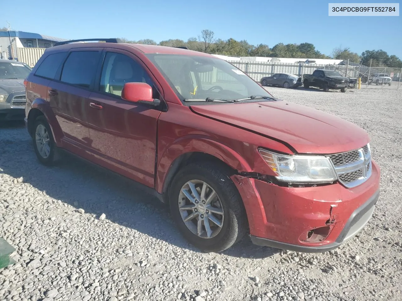 2015 Dodge Journey Sxt VIN: 3C4PDCBG9FT552784 Lot: 75774624