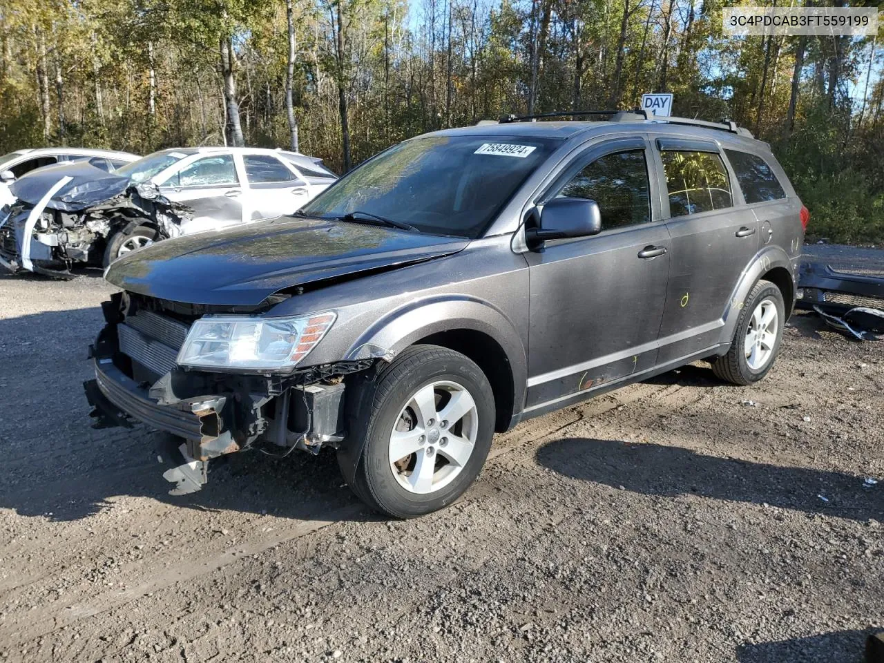 2015 Dodge Journey Se VIN: 3C4PDCAB3FT559199 Lot: 75849924