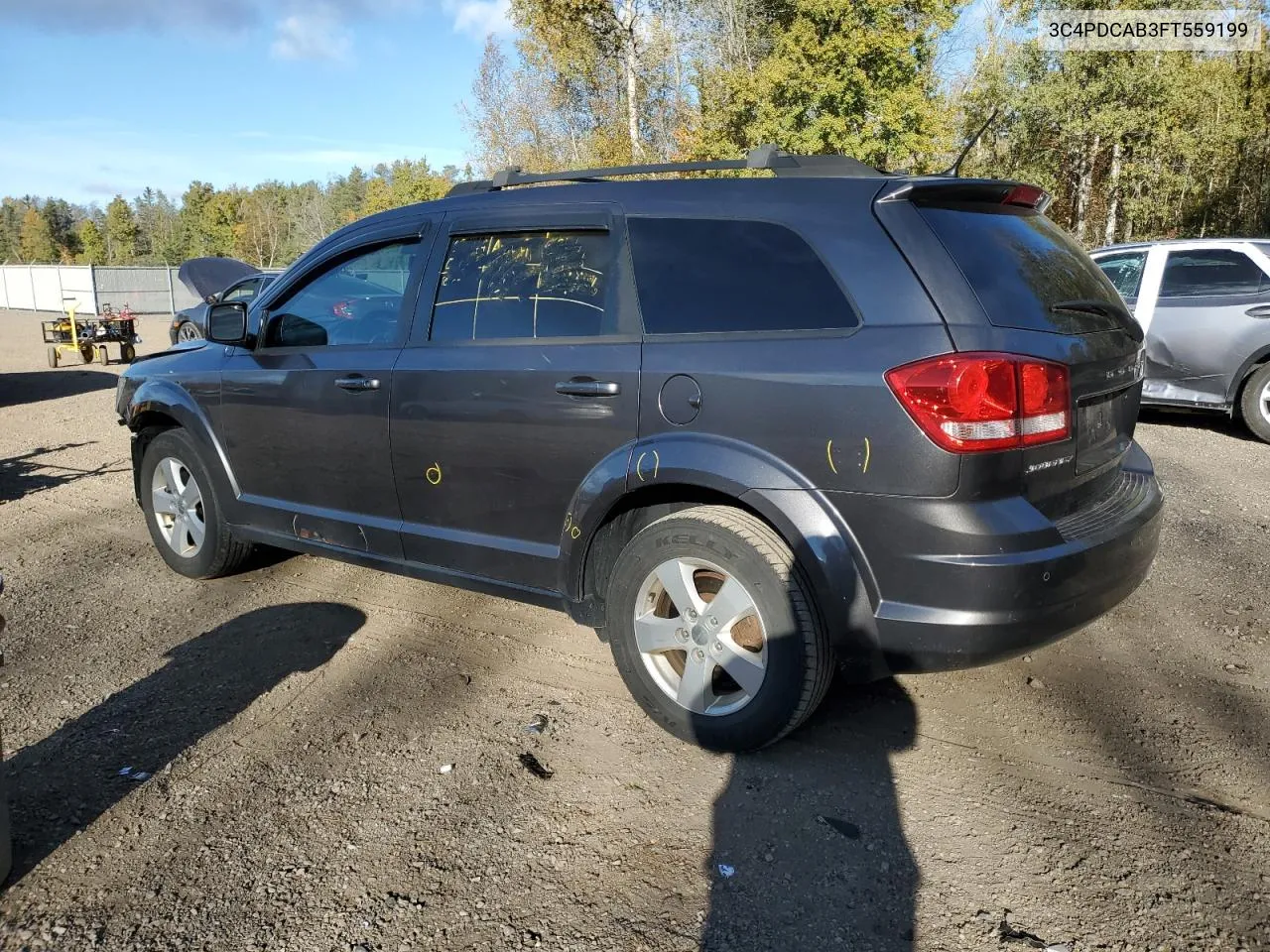 2015 Dodge Journey Se VIN: 3C4PDCAB3FT559199 Lot: 75849924