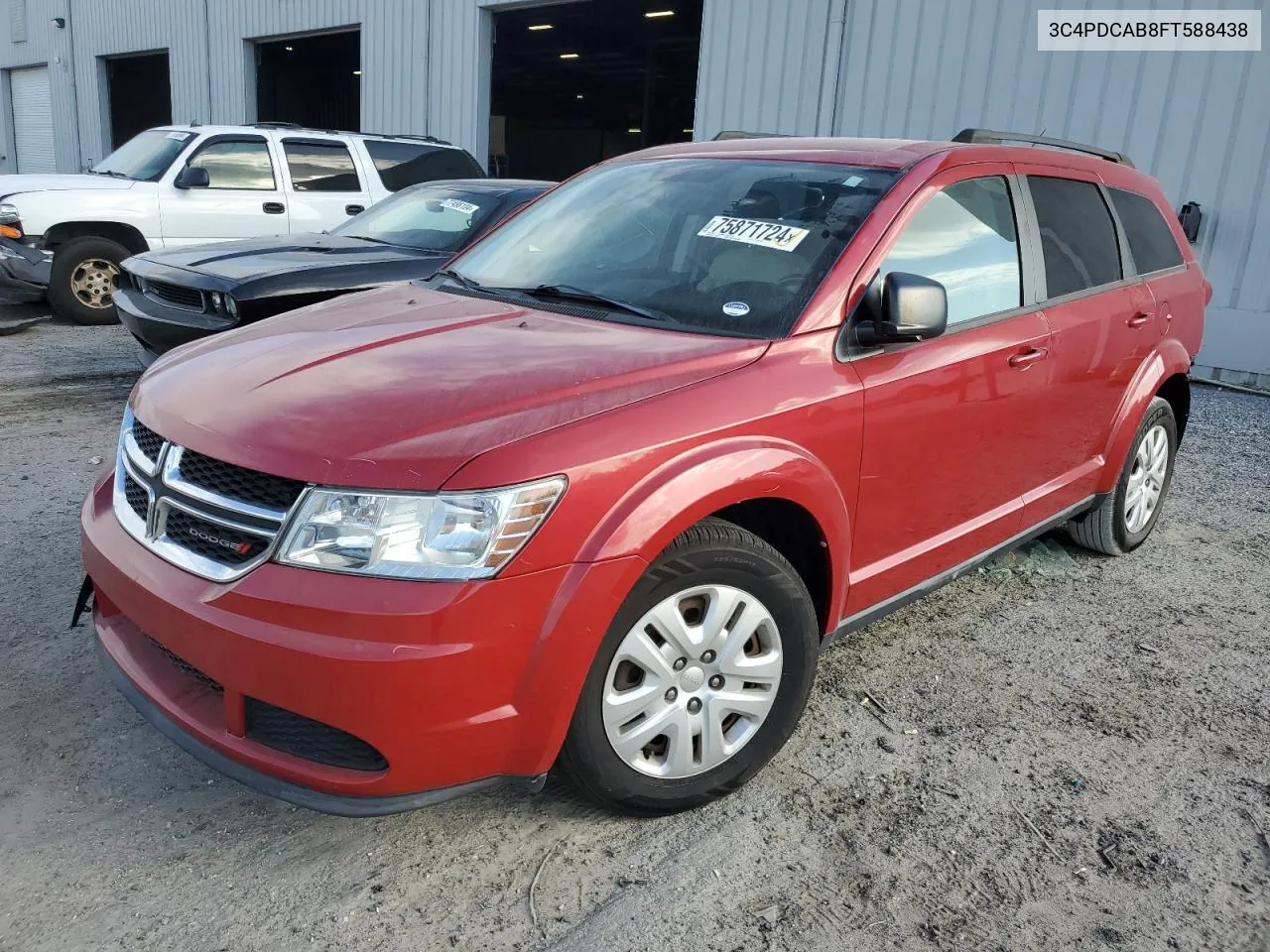 2015 Dodge Journey Se VIN: 3C4PDCAB8FT588438 Lot: 75871724