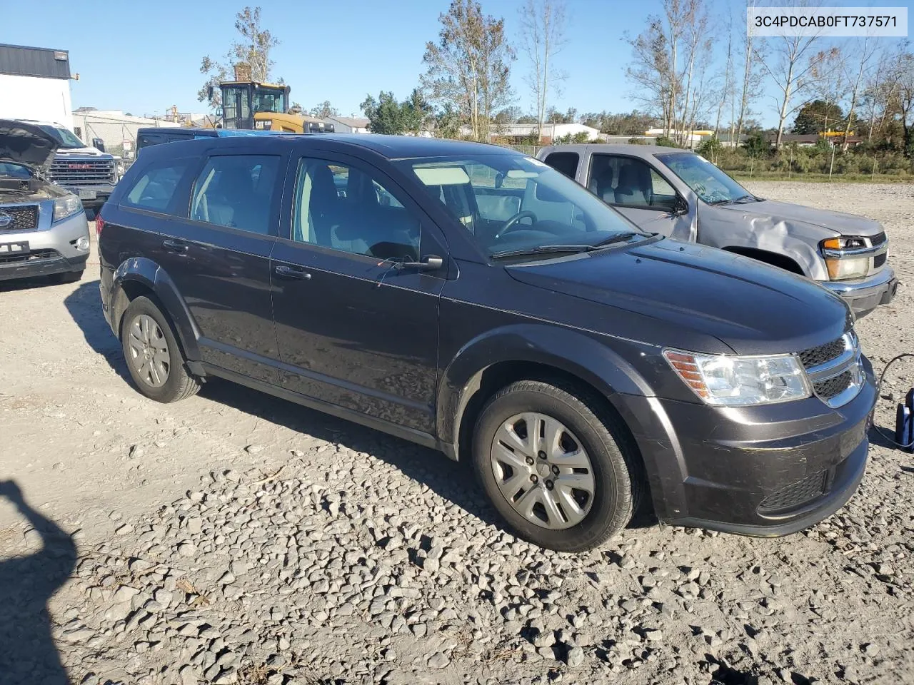 2015 Dodge Journey Se VIN: 3C4PDCAB0FT737571 Lot: 75895234