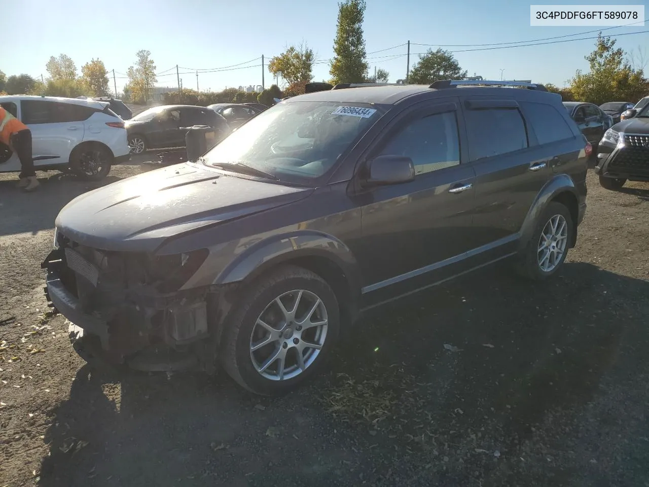 3C4PDDFG6FT589078 2015 Dodge Journey R/T