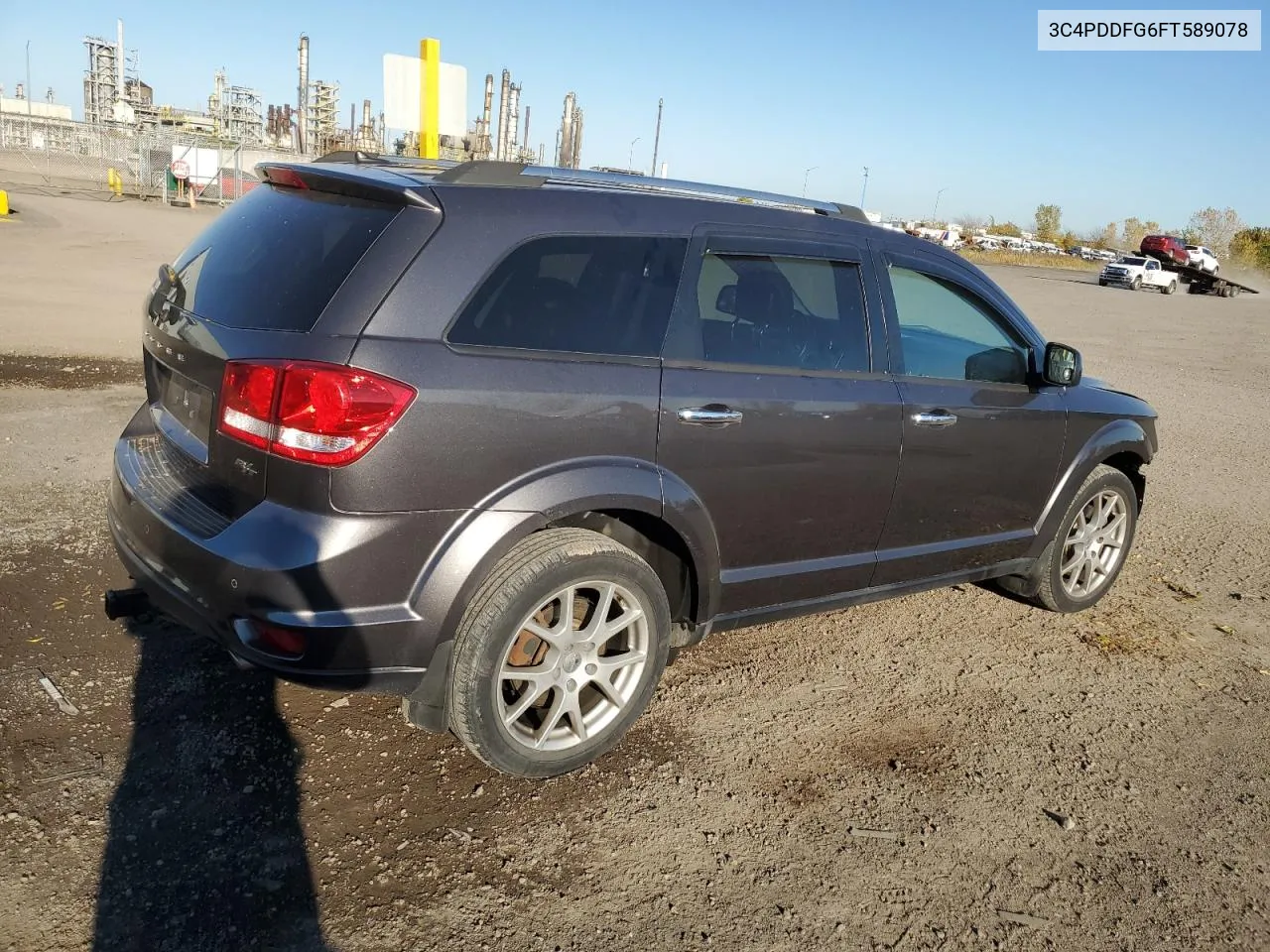 2015 Dodge Journey R/T VIN: 3C4PDDFG6FT589078 Lot: 76096434