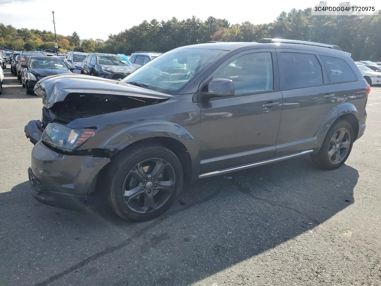 2015 Dodge Journey Crossroad VIN: 3C4PDDGG4FT720975 Lot: 76208334