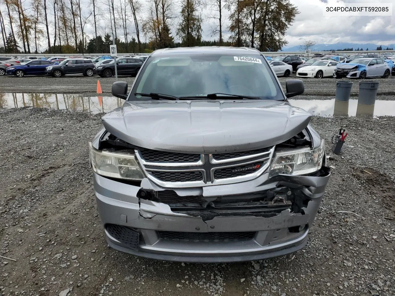 2015 Dodge Journey Se VIN: 3C4PDCABXFT592085 Lot: 76420844