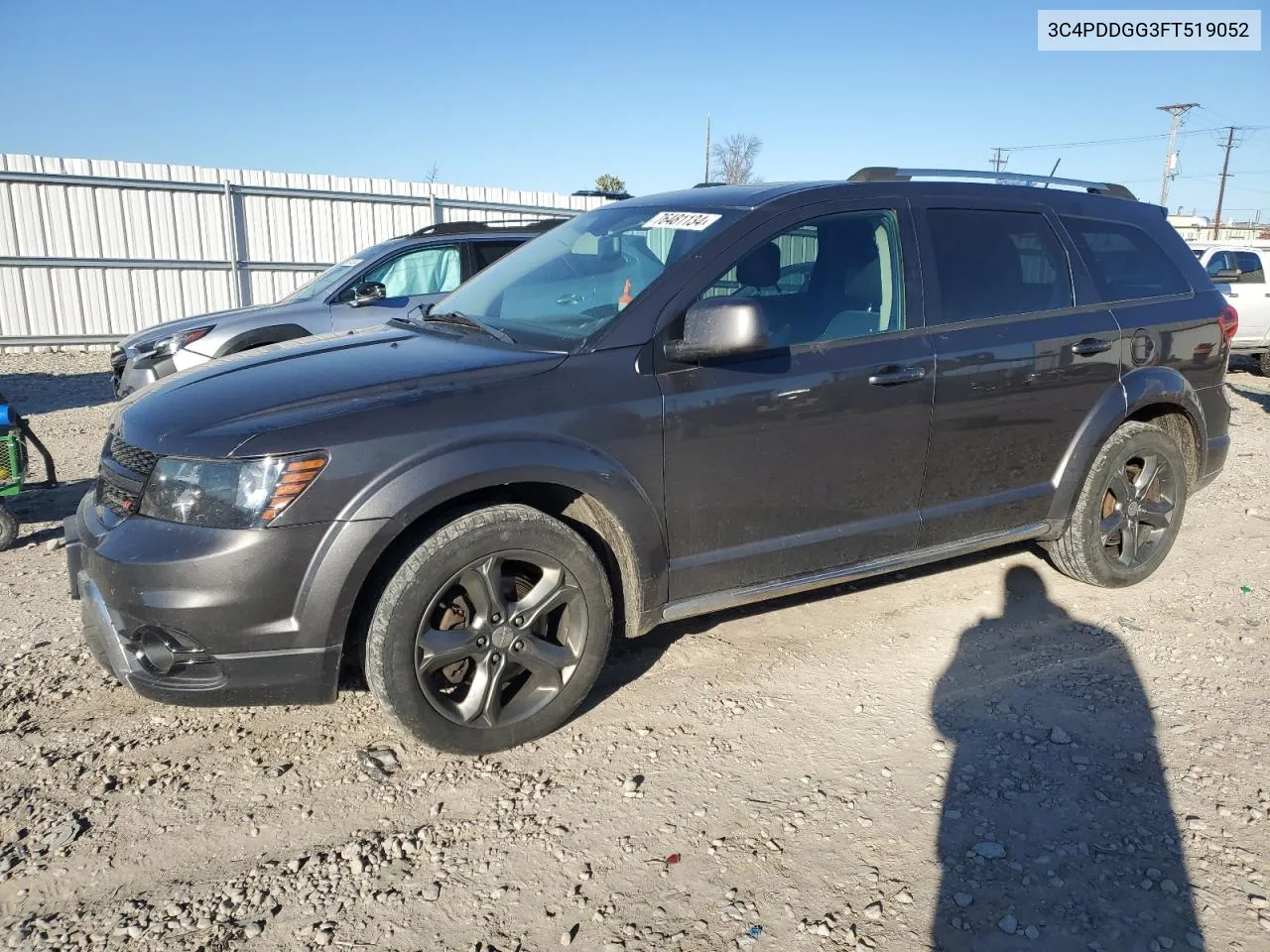 2015 Dodge Journey Crossroad VIN: 3C4PDDGG3FT519052 Lot: 76481134