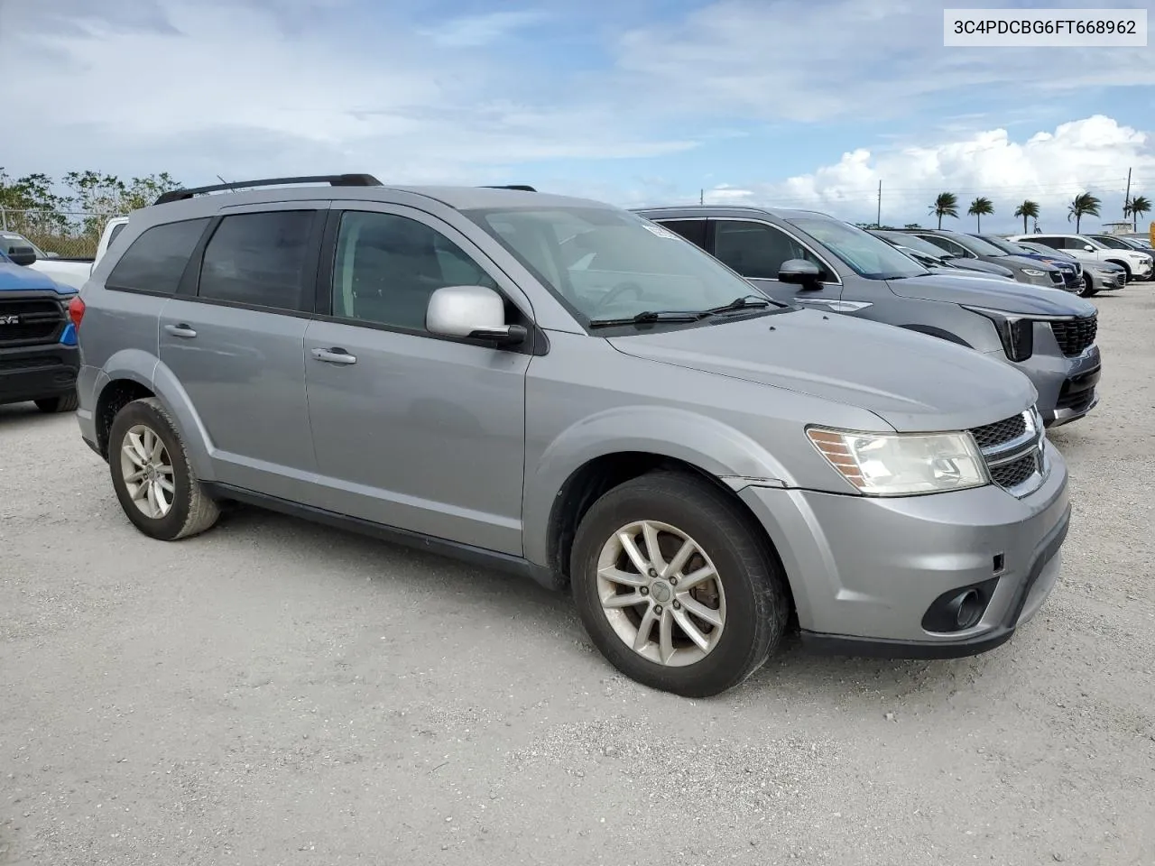 2015 Dodge Journey Sxt VIN: 3C4PDCBG6FT668962 Lot: 76553424