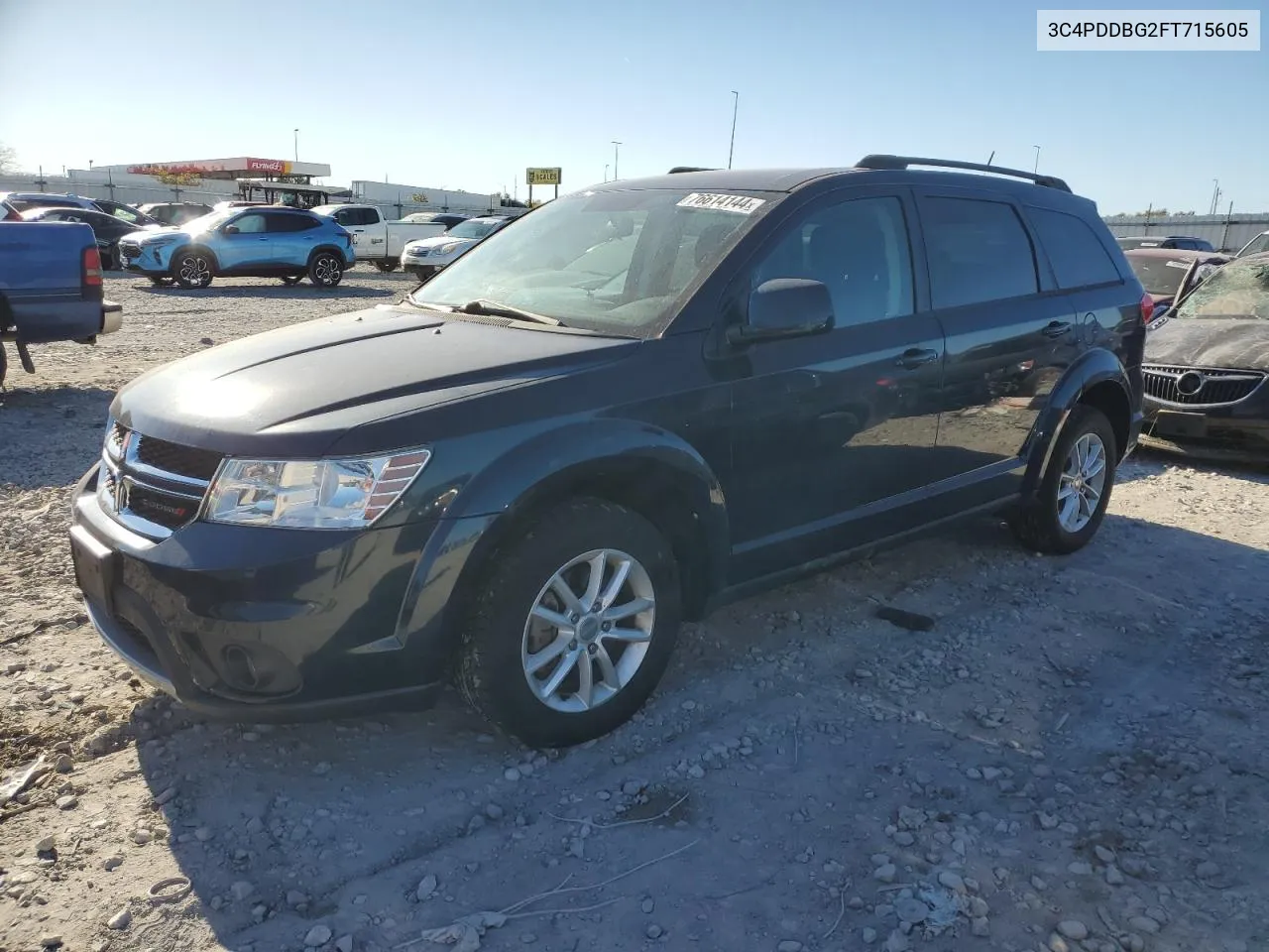 2015 Dodge Journey Sxt VIN: 3C4PDDBG2FT715605 Lot: 76614144