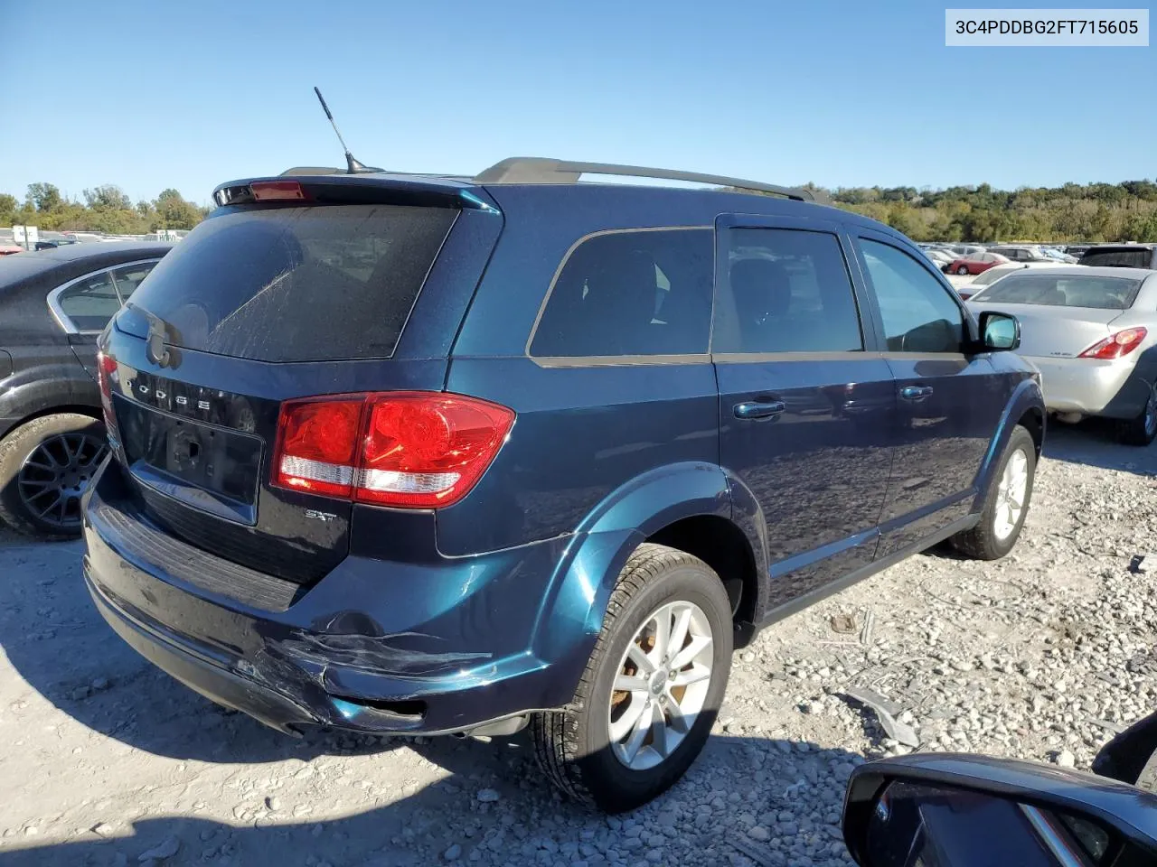 2015 Dodge Journey Sxt VIN: 3C4PDDBG2FT715605 Lot: 76614144