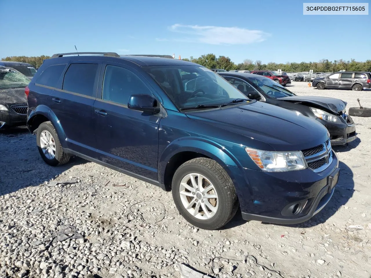 2015 Dodge Journey Sxt VIN: 3C4PDDBG2FT715605 Lot: 76614144