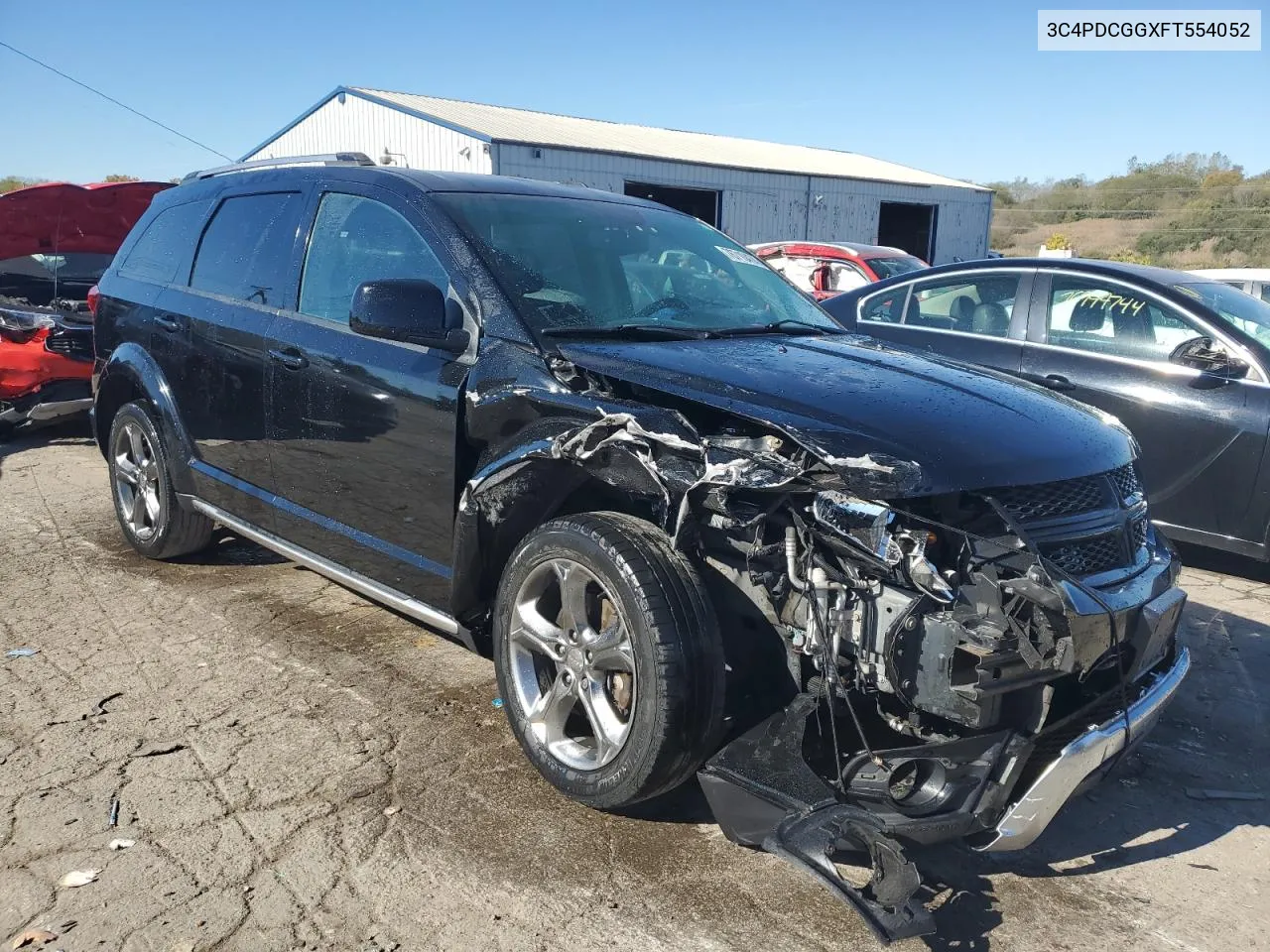 2015 Dodge Journey Crossroad VIN: 3C4PDCGGXFT554052 Lot: 76710474