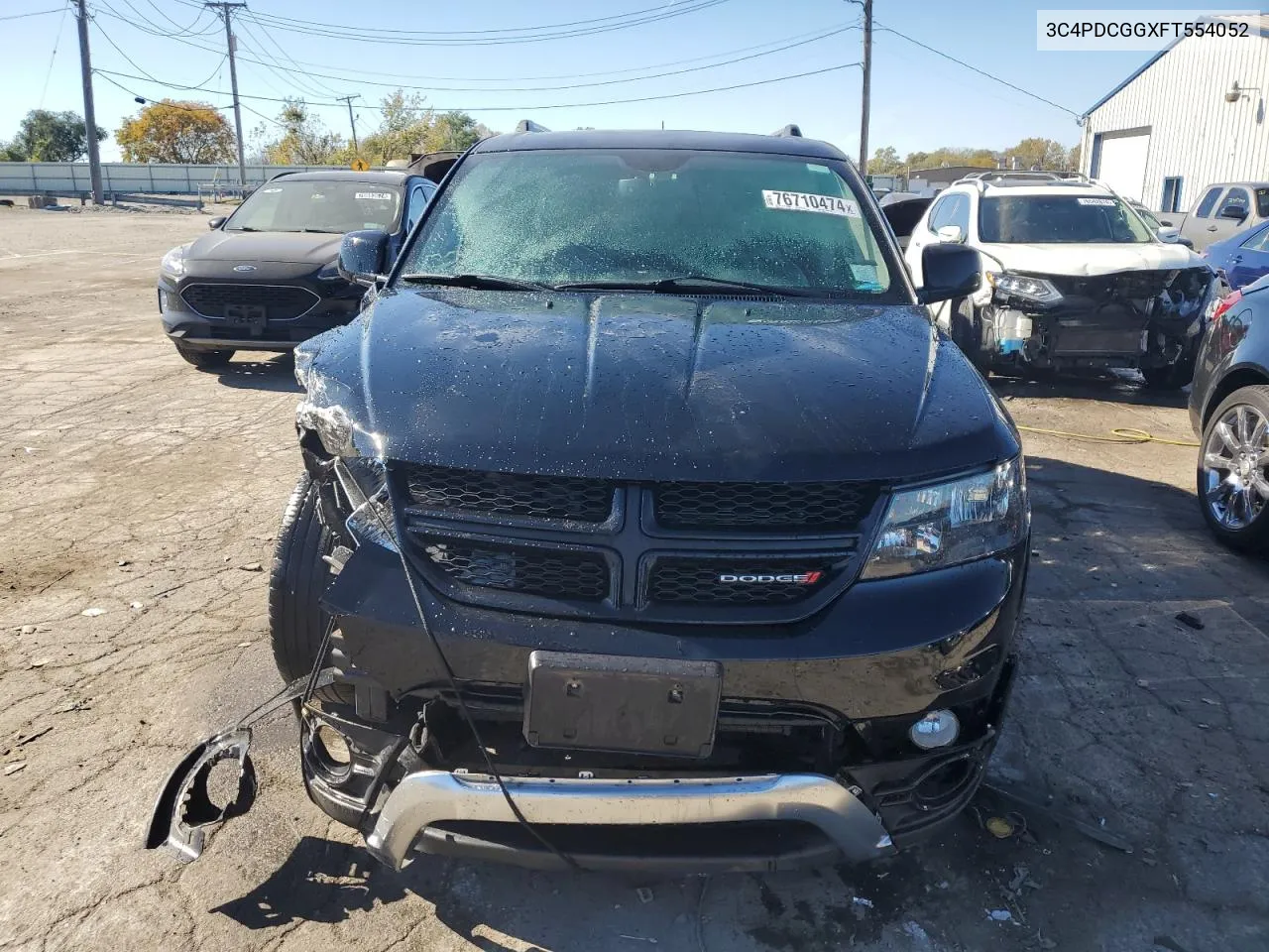 2015 Dodge Journey Crossroad VIN: 3C4PDCGGXFT554052 Lot: 76710474