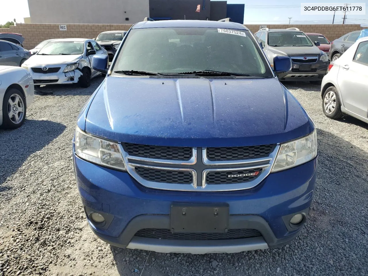 2015 Dodge Journey Sxt VIN: 3C4PDDBG6FT611778 Lot: 76837524