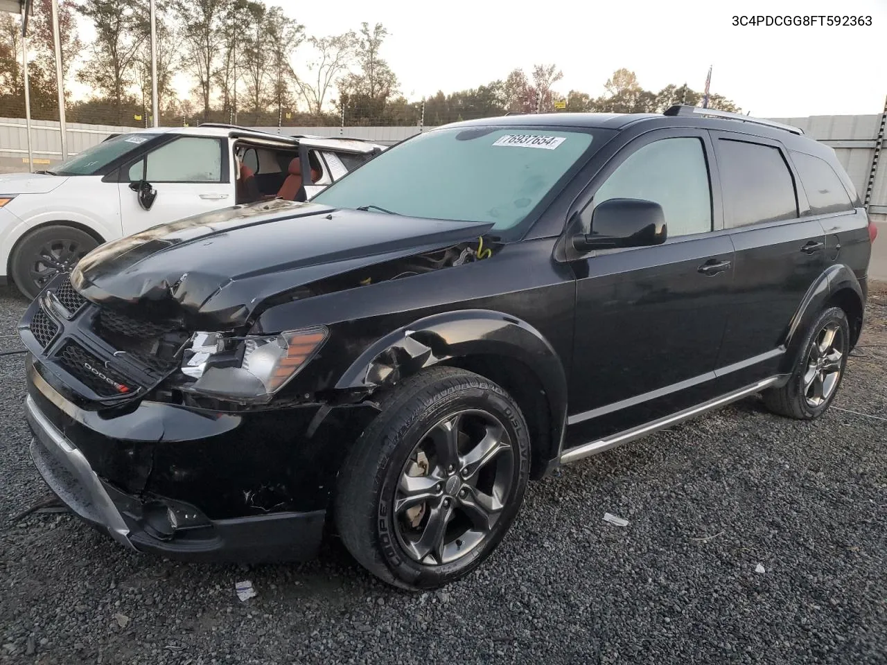 2015 Dodge Journey Crossroad VIN: 3C4PDCGG8FT592363 Lot: 76937654