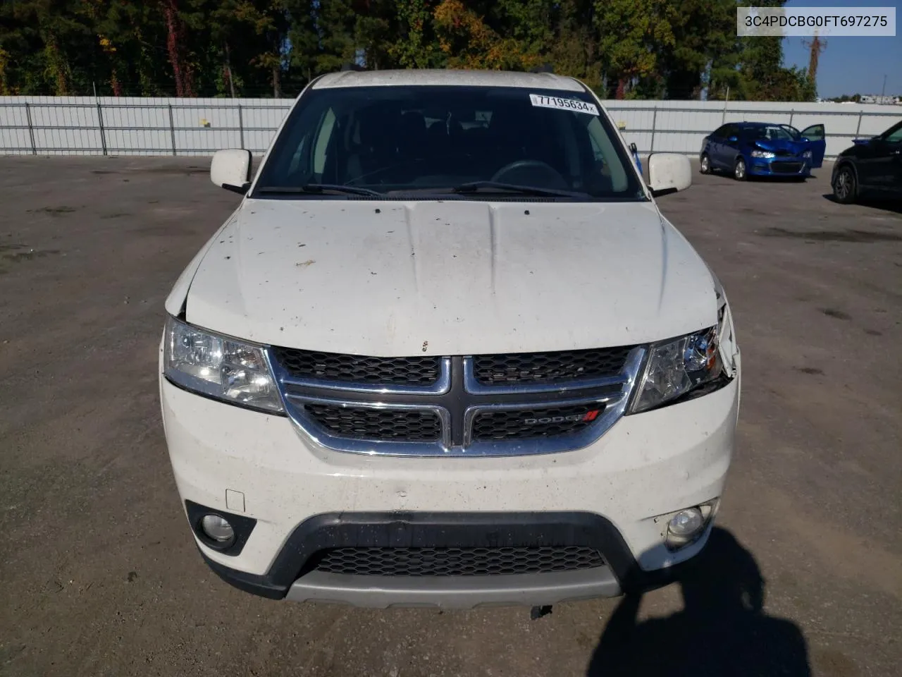 2015 Dodge Journey Sxt VIN: 3C4PDCBG0FT697275 Lot: 77195634